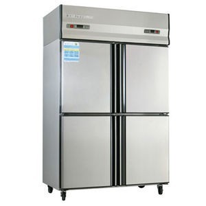 愛雪四門雙溫冰箱風冷工程款/冷凍冷藏柜QB-04L*2  【愛雪冰箱批發 愛雪冷柜】