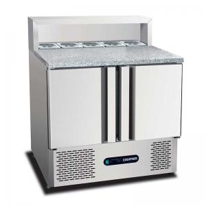 Coolmes冰立方二門沙拉柜PS900 沙拉披薩冷藏柜 大理石臺面
