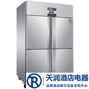 綠零四門雙溫冰箱SGC-1.0L4FS 風冷無霜冷凍冷藏柜 商用不銹鋼四門冰柜