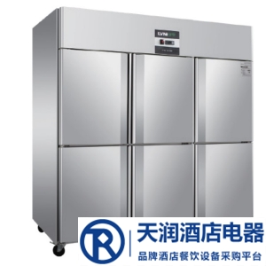 綠零六門風冷冷藏柜SGC-1.6L6F 不銹鋼六門冰箱 風冷無霜冷藏保鮮柜