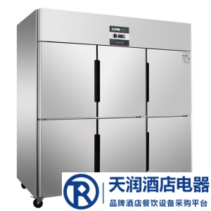 綠零六門冷凍柜SBC-1.6L6FD 風(fēng)冷無霜冰箱 不銹鋼六門冰柜