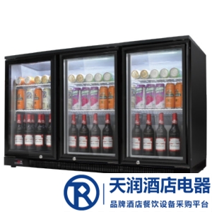 綠零吧臺柜SHB-350L3F 三門酒水飲料展示柜