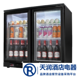 綠零吧臺冷藏展示柜SHB-230L2F 大二門冷藏柜 酒水飲料展示柜