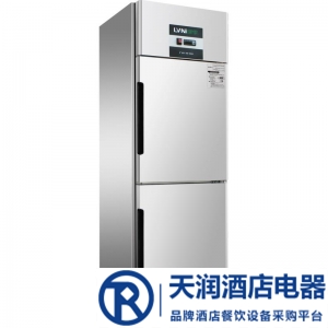 綠零二門冷凍柜SBC-0.5L2FD 上下門單溫風冷冷凍冰箱