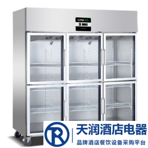 綠零六門冷藏展示冰箱 綠零六玻璃門冷藏柜