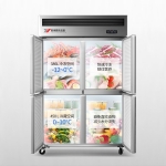 銀都四門冰箱JBL0542商用四開門雙機(jī)雙溫冷柜酒店餐飲廚房用冷藏冷凍柜