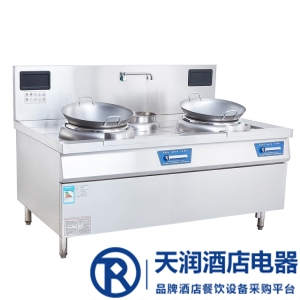 佳百年電磁雙頭單尾小炒爐SXCL6002GDZ-15C 雙頭電磁炒菜爐 電磁炒菜爐 大功率電磁灶
