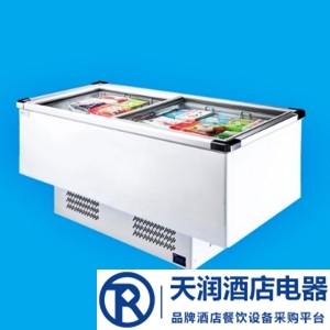 凱雪島柜KX-398WDZ超市冷柜 速凍食品保鮮展示柜 便利店冷凍柜