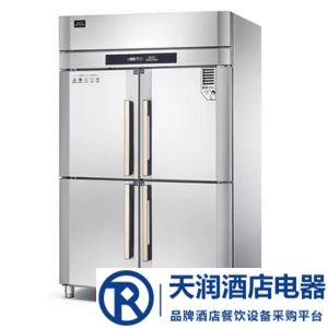 冰立方四門冰箱F4  美廚冰立方四門冷凍柜 不銹鋼四門冰柜 商用廚房冷柜