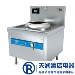 沁鑫電磁單頭小炒爐QX-X400-8KW　【沁鑫電磁爐】 大功率電磁爐 商用電磁爐  電磁廚房設備 不銹鋼電磁廚房設備