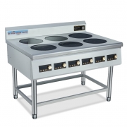 鼎龍六眼煲湯爐DLB-3.5KW*6-ZR電磁煲湯灶商用六頭電磁爐
