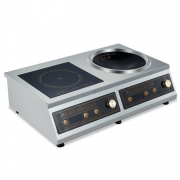 鼎龍DLB-5KW*2- ER/380V臺(tái)式組合電磁爐 電磁平頭爐連小炒爐 商用電磁廚房設(shè)備 大功率電磁爐商用電磁爐