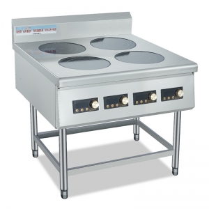 鼎龍四眼煲湯爐DL-3.5KW*4-ZR電磁煲仔爐 四頭煲仔爐商用電磁爐