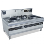 鼎龍雙炒雙尾電磁爐DLB-10KW*2- A22/380V/304  不銹鋼電磁炒菜爐后廚食堂電爐