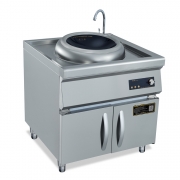 鼎龍DLB-15KW-MGA單頭電磁小炒爐明檔款柜式電磁單炒無尾小炒爐
