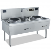 鼎龍雙炒單尾電磁爐DLB-10KW/380V-A2食堂不銹鋼炒菜灶