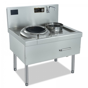 鼎龍單頭單尾電磁爐DLB-10KW/380V-A1不銹鋼食堂小炒爐商用炒菜灶