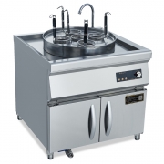 鼎龍電磁煮面爐爐DLB-15KW-MGM柜式電磁5孔蒸撐煮面爐