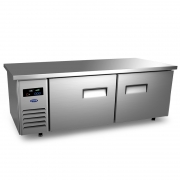 銀都二門平臺冷藏柜QPL6720RS直冷1.2米長600寬操作臺銅管保鮮冰箱